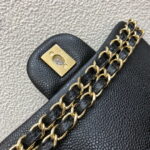 chanel a35200 mini flap bag 17cm grained calfskin black gold 015 luxibags.ru .jpg