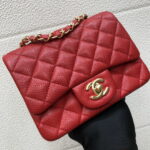 chanel a35200 mini flap bag 17cm grained calfskin red 002 luxibags.ru .jpg