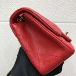 chanel a35200 mini flap bag 17cm grained calfskin red 004 luxibags.ru .jpg
