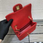 chanel a35200 mini flap bag 17cm grained calfskin red 008 luxibags.ru .jpg