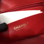 chanel a35200 mini flap bag 17cm grained calfskin red 009 luxibags.ru .jpg
