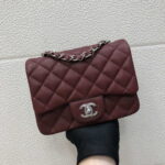 chanel a35200 mini flap bag 17cm grained calfskin wine red gold 001 luxibags.ru .jpg