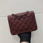 chanel a35200 mini flap bag 17cm grained calfskin wine red gold 002 luxibags.ru .jpg