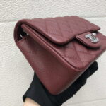 chanel a35200 mini flap bag 17cm grained calfskin wine red gold 004 luxibags.ru .jpg