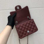 chanel a35200 mini flap bag 17cm grained calfskin wine red gold 007 luxibags.ru .jpg