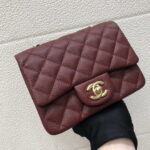 chanel a35200 mini flap bag 17cm grained calfskin wine red gold 012 luxibags.ru .jpg