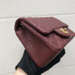 chanel a35200 mini flap bag 17cm grained calfskin wine red gold 013 luxibags.ru .jpg