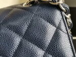 chanel a58600 large classic handbag grained shiny calfskin navy blue sliver 004 luxibags.ru .jpg