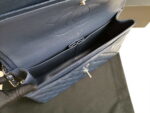 chanel a58600 large classic handbag grained shiny calfskin navy blue sliver 009 luxibags.ru .jpg