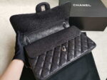 chanel a58600 large flap handbag classic bag grained shiny calfskin gold black 008 luxibags.ru .jpg