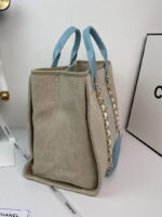 chanel a66941 large shopping bag a93786 clothing beige with blue 3 luxibags.ru .jpg