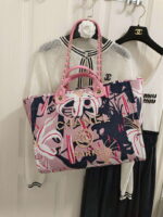 chanel a66941 large tote printed velvet wooden pearls gold tone metal pink multicolour 001 luxibags.ru .jpg