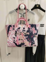chanel a66941 large tote printed velvet wooden pearls gold tone metal pink multicolour 004 luxibags.ru .jpg