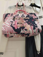 chanel a66941 large tote printed velvet wooden pearls gold tone metal pink multicolour 005 luxibags.ru .jpg