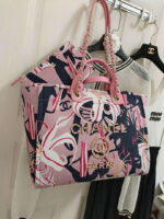 chanel a66941 large tote printed velvet wooden pearls gold tone metal pink multicolour 006 luxibags.ru .jpg