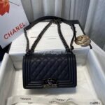chanel a67086 boy bag chanel flap shoulder bag black caviar silver 1 luxibags.ru .jpg