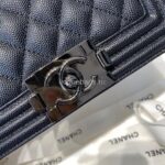 chanel a67086 boy bag chanel flap shoulder bag black caviar silver 3 luxibags.ru .jpg