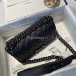 chanel a67086 boy bag chanel flap shoulder bag black caviar silver 4 luxibags.ru .jpg