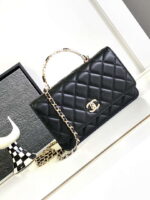 chanel a68115 woc wallet on chain with small flower handle black shiny crumpled lambskin 01 luxibags.ru .jpg