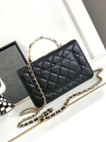 chanel a68115 woc wallet on chain with small flower handle black shiny crumpled lambskin 03 luxibags.ru .jpg