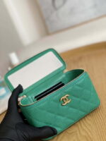 chanel a68130 vanity with chain grained calfskin gold green 007 luxibags.ru .jpg