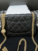 chanel a68341 flap classic bag woc camellia lambskin black 002 luxibags.ru .jpg