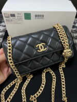 chanel a68341 flap classic bag woc camellia lambskin black 004 luxibags.ru .jpg