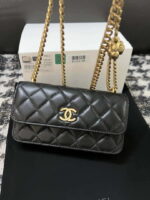 chanel a68341 flap classic bag woc camellia lambskin black 010 luxibags.ru .jpg