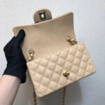 chanel a69900 mini flap bag grained calfskin apricot 007 luxibags.ru .jpg