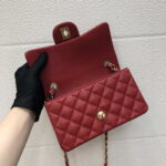 chanel a69900 mini flap bag grained calfskin red 007 luxibags.ru .jpg
