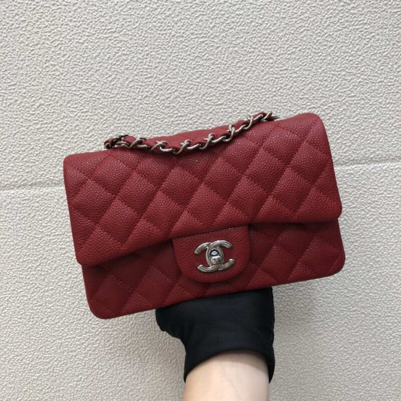 chanel a69900 mini flap bag grained calfskin red 010 luxibags.ru .jpg