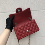 chanel a69900 mini flap bag grained calfskin red 016 luxibags.ru .jpg