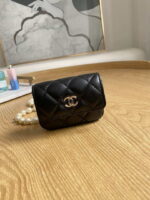 chanel a81181 22 spring summer pearl chain belt bag black 001 luxibags.ru .jpg