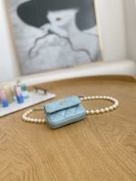 chanel a81181 22 spring summer pearl chain belt bag blue 006 luxibags.ru .jpg