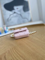 chanel a81181 22 spring summer pearl chain belt bag pink 004 luxibags.ru .jpg