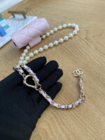 chanel a81181 22 spring summer pearl chain belt bag pink 006 luxibags.ru .jpg