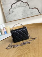 chanel a81197 mini flap calfskin enamel silver tone metal black 002 luxibags.ru .jpg