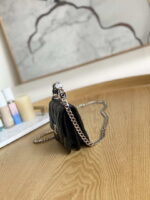 chanel a81197 mini flap calfskin enamel silver tone metal black 005 luxibags.ru .jpg