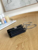 chanel a81197 mini flap calfskin enamel silver tone metal black 006 luxibags.ru .jpg