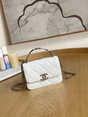 chanel a81197 mini flap calfskin enamel silver tone metal white 001 luxibags.ru .jpg