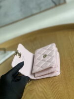 chanel a81197 mini flap lambskin enamel gold tone metal pink 007 luxibags.ru .jpg