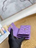 chanel a81197 mini flap lambskin enamel gold tone metal purple 008 luxibags.ru .jpg