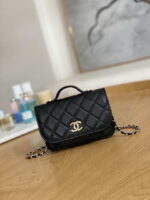 chanel a81215 mini messenger bag with handle black 001 luxibags.ru .jpg