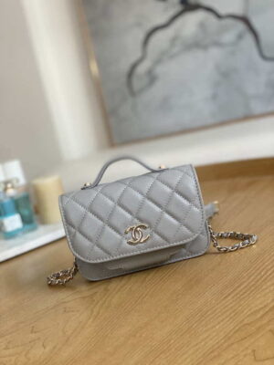 chanel a81215 mini messenger bag with handle gray 001 luxibags.ru .jpg