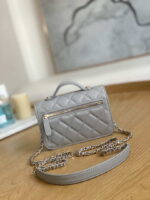 chanel a81215 mini messenger bag with handle gray 002 luxibags.ru .jpg