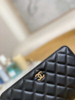 chanel a81217 flap bag lambskin onyx small square stewardess bag 004 luxibags.ru .jpg
