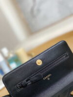 chanel a81217 flap bag lambskin onyx small square stewardess bag 007 luxibags.ru .jpg