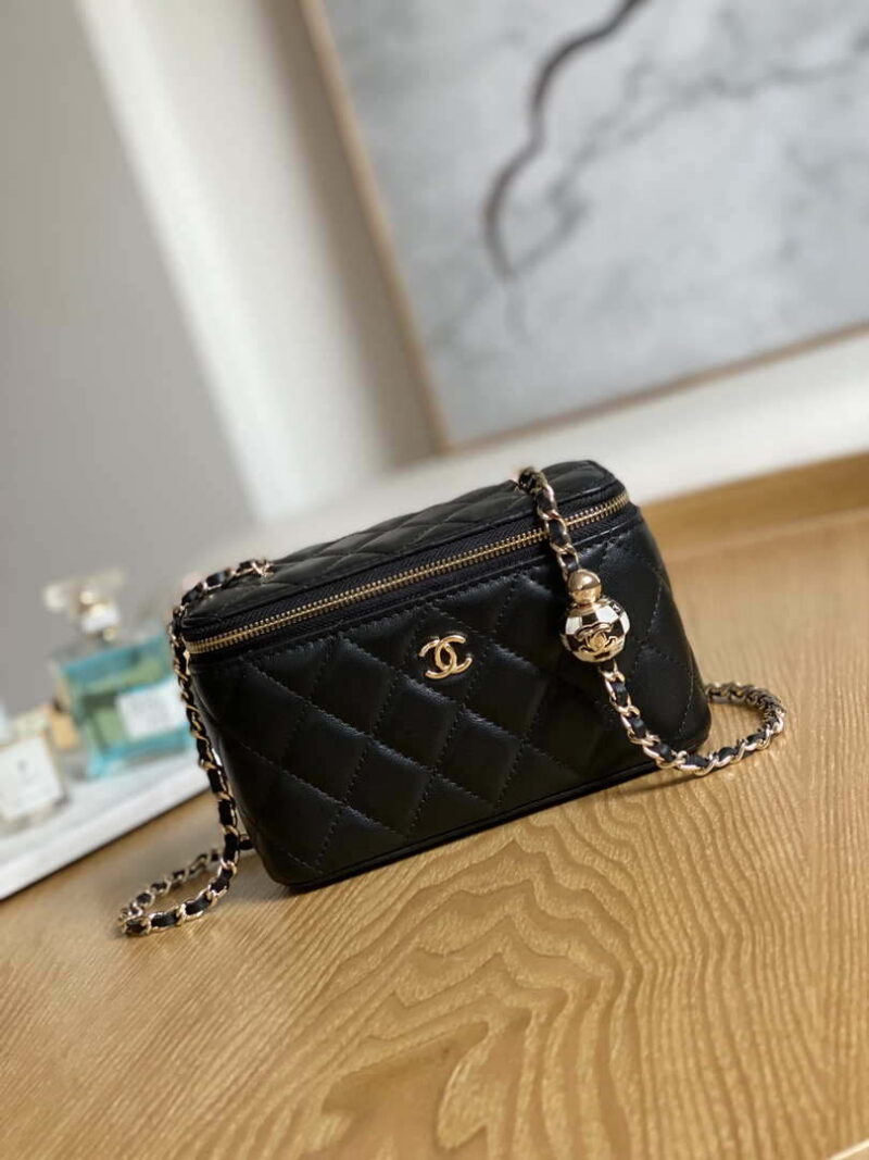 chanel a81242 vanity with chain lambskin gold football black 001 luxibags.ru .jpg