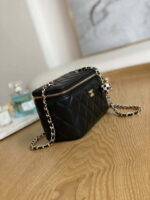 chanel a81242 vanity with chain lambskin gold football black 003 luxibags.ru .jpg