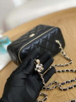 chanel a81242 vanity with chain lambskin gold football black 004 luxibags.ru .jpg